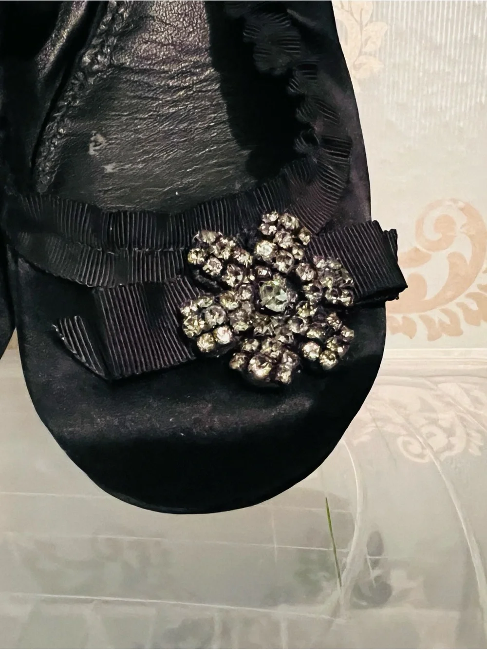 Vera Wang Lavender Satin Ballet Flats